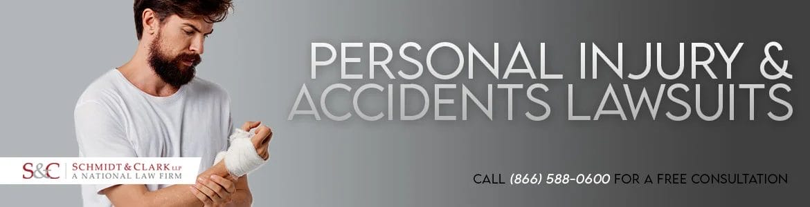 Banner for Personal Injury and Accidents Lawsuits